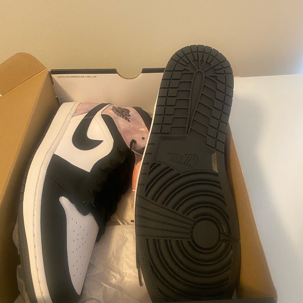 Nike Air Jordan Black and White Sneakers - Picture 6 of 8